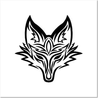 Tribal Fox Head Posters and Art